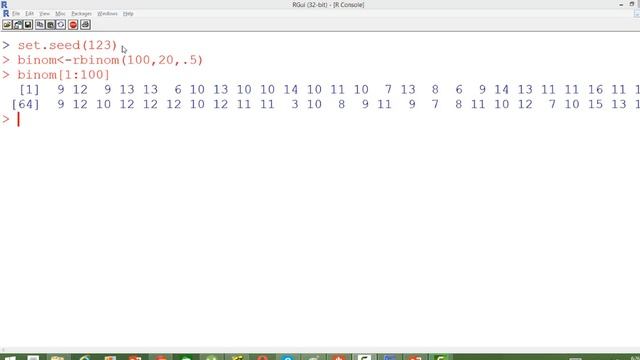 10- Simulating Random Numbers from Binomial Distribution using R смотреть онлайн