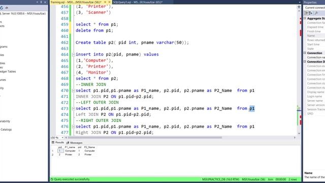 39. MS SQL Server 2022| Pro T-SQL in Pashto| (TYPE OF JOINS ) смотреть онлайн