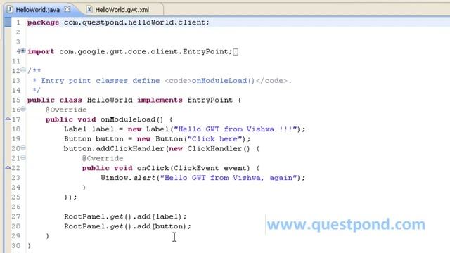 Core Java/J2EE/GWT interview questions: - Getting Started with Google Window Toolkit(GWT) . смотреть онлайн