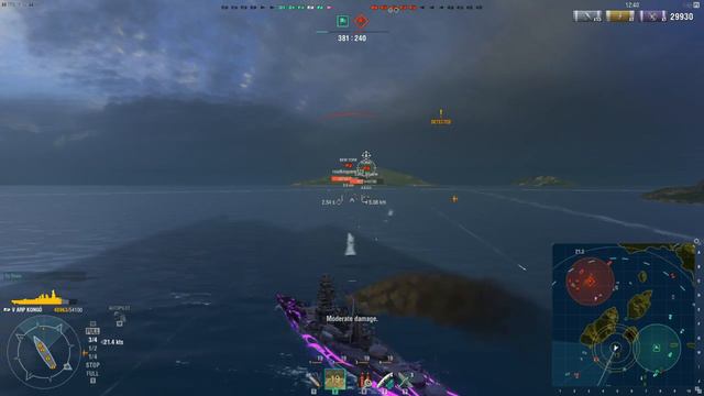 World of Warships ARP Kongo смотреть онлайн
