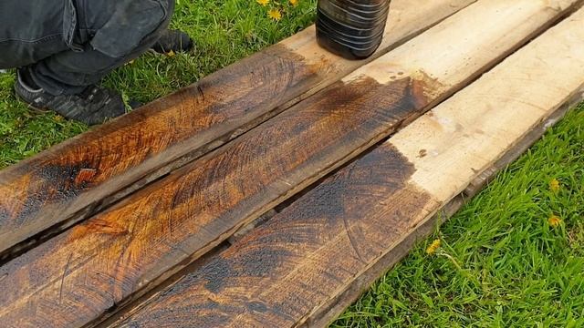 Опалубка для грядки и теплицы из досок. Обработка досок отработкой с соляркой смотреть онлайн