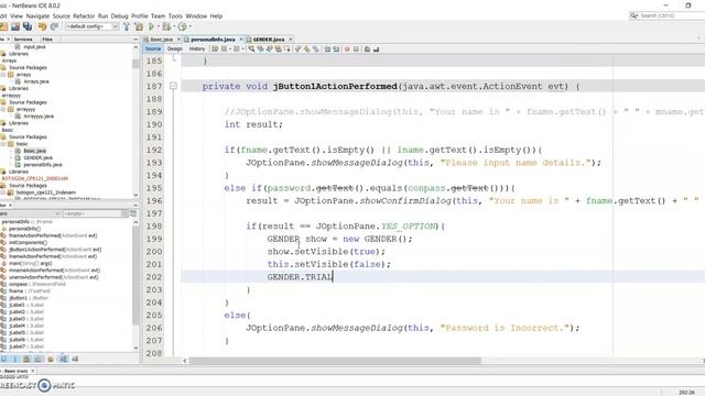 How to get the text from one JFrame form to the other JFrame form? - Java NetBeans Programming смотреть онлайн