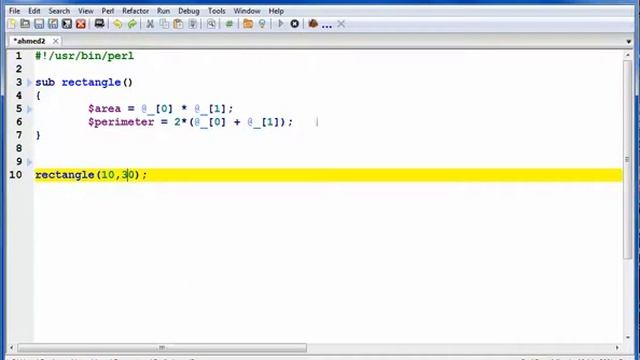 perl tutorial NO 41 rectangle example смотреть онлайн