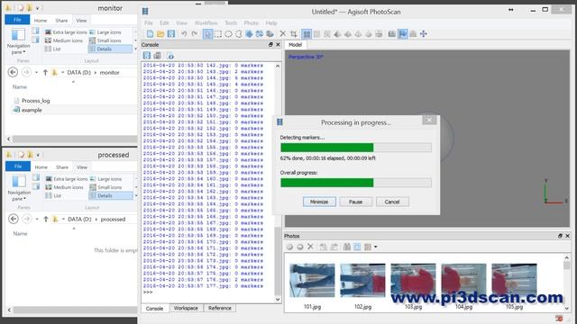 Pi3Dscan - Full automatic 3D scan processing with Agisoft to Sketchfab смотреть онлайн