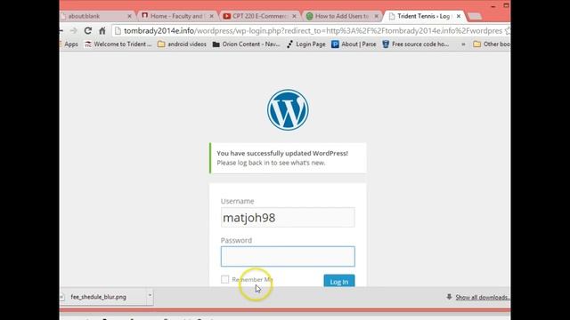 CPT 220N, WordPress Getting Started 1 смотреть онлайн