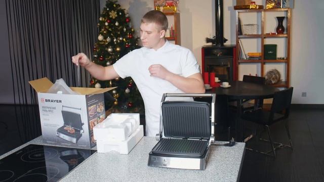 Распаковка BR2006 Гриль пресс смотреть онлайн