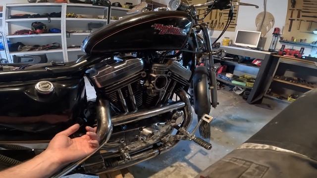 Стук в переднем цилиндре Harley Davidson Sportster поиск причины смотреть онлайн