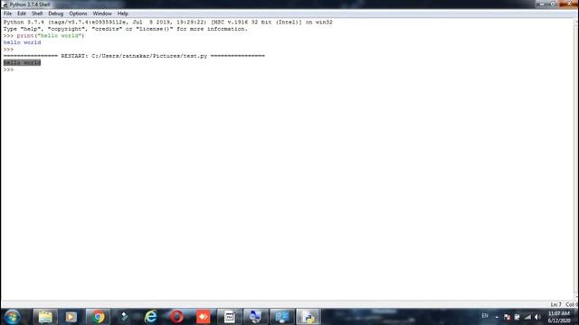 First Program in python Hello World Practical in Hindi How to Run Python Programs Ratnakar Upadhyay смотреть онлайн