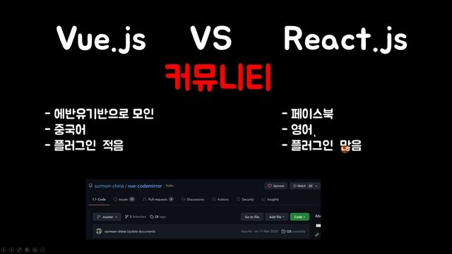 vue.js와 react.js 어떤 것을 배워야할까? 비교분석 смотреть онлайн