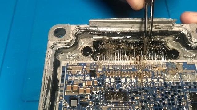 Ремонт ЭБУ. Диагностика ЭБУ на обрыв контактов. z16xep ECU Opel смотреть онлайн