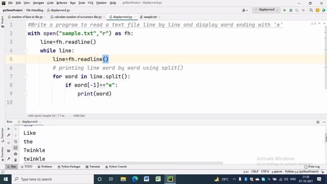 Data File Handling|Read a text file ,display,count words that ends with 'e'|Class XII Comp Science смотреть онлайн