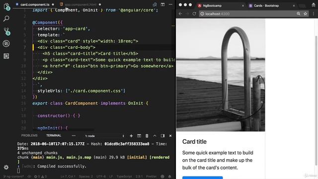 Learning Angular 7 from scratch - Part 3-8 - ng content смотреть онлайн
