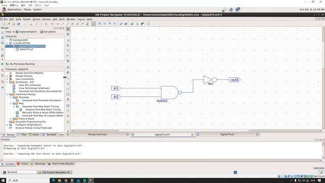ＸＩＬＩＮＸ　ｉｓｅ　仮想版が提供されていますので　ＷＩＮ１１でもＩＳＥが使えます　回路図の書ける方はこの方法が一番簡単です。初歩の操作の実際です　ＮＡＮＤゲート　ＳＷの組み合わせです。 смотреть онлайн