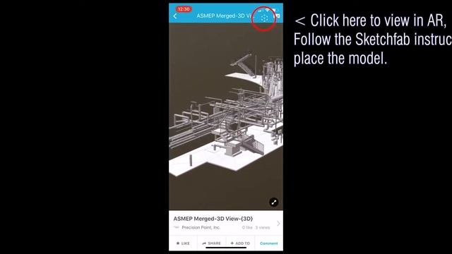 AR Tutorial of Revit Model using Sketchfab. смотреть онлайн