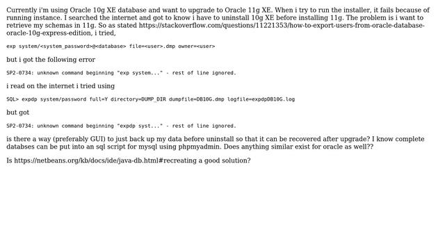 oracle database upgrade issue смотреть онлайн