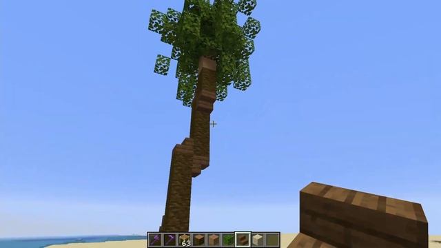 Easy Custom Palm Tree Minecraft Tutorial [World & Schematic Download] смотреть онлайн