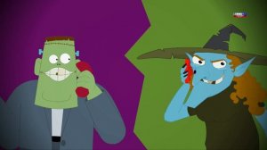 Пять маленьких монстров | детского стишка | Kids Halloween | Scary Kids Song | Five Little Monsters