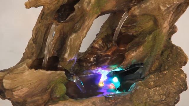 Настольный декоративный фонтан "Ущелье" с подсветкой смотреть онлайн