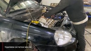 ✅ Переклейка клапанной крышки и постелей распредвала на Приоре