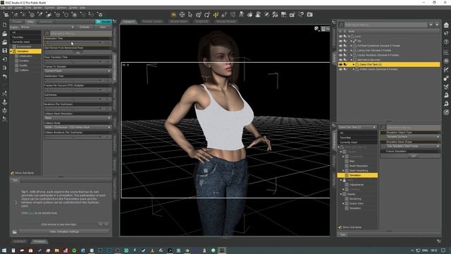 Daz Studio pro Tips: using dForce to make a clothing item "stretchy" смотреть онлайн