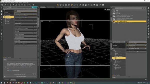 Daz Studio pro Tips: using dForce to make a clothing item "stretchy"