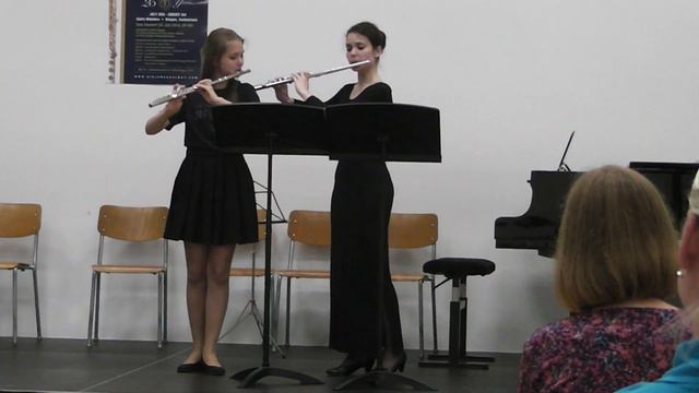 Beethoven" Allegro and Menuet" Aleksandra Zvereva, Marianna Zolnacz смотреть онлайн