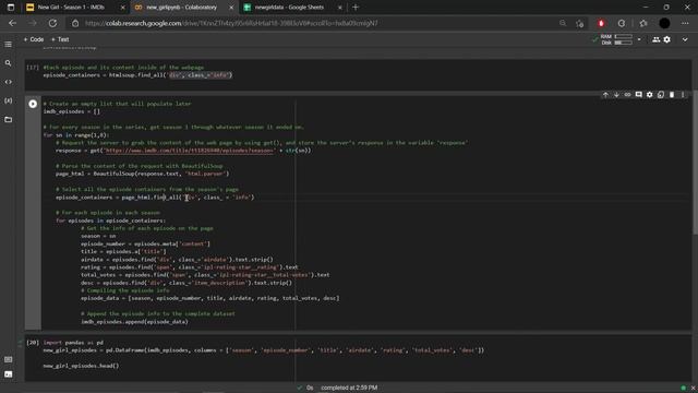 Quick Python Tutorials - Scraping Data from IMDb using Python смотреть онлайн