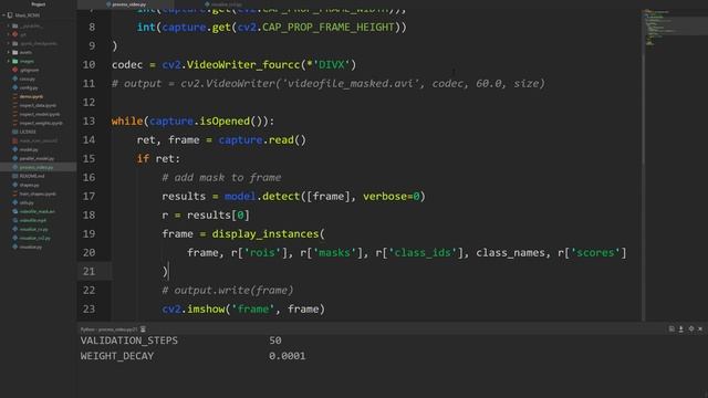 Mask RCNN with Keras and Tensorflow (pt.3) process video смотреть онлайн