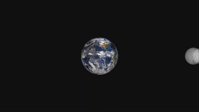 3D модель Земля-Луна (Cinema4D)