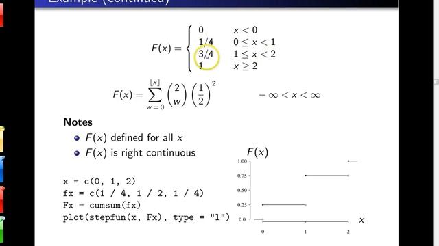 Cumulative distribution functions -- Example 1 смотреть онлайн