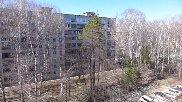 Академгородок . Улица Терешковой. Апрель 2016 футаж 001 смотреть онлайн