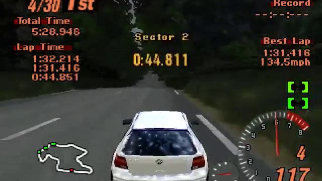 [RetroRacingGaming] Gran Turismo 2 - Endurance Trial Mountain 30 voltas com VW Golf IV V6 [20] смотреть онлайн