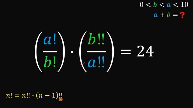 How to solve this double factorial equation? смотреть онлайн