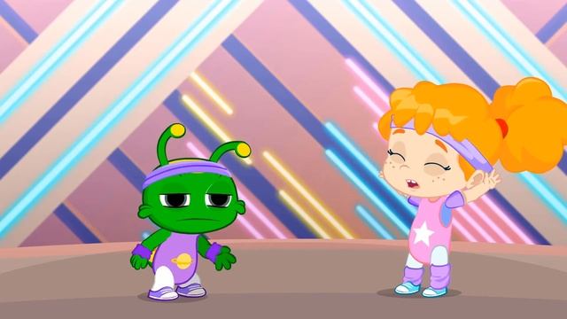 Groovy The Martian sings Yes Yes Vegetable song | Nursery Rhymes for kids смотреть онлайн