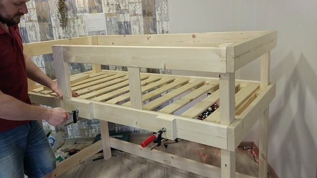 Детская кровать БЕЗ ПРОФЕССИОНАЛЬНЫХ ИНСТРУМЕНТОВ | DIY Children's bed смотреть онлайн