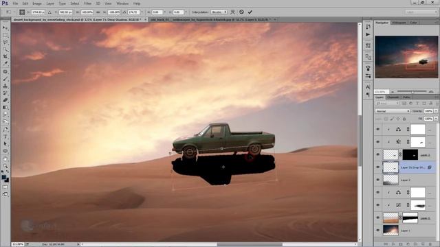 Photoshop Manipulation Tutorial: In The Desert смотреть онлайн