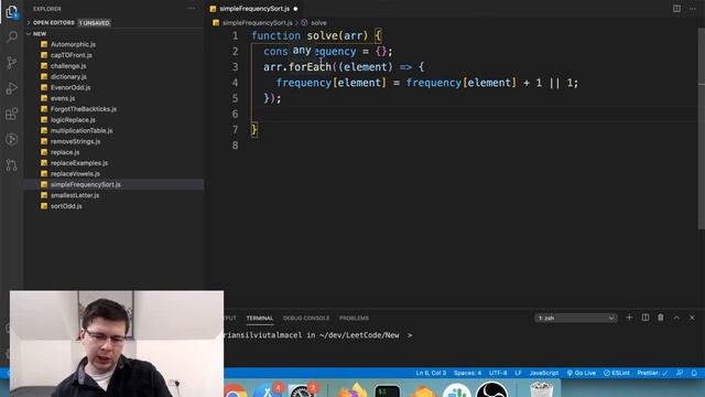 Codewars - Simple Frequency Sort - Javascript смотреть онлайн