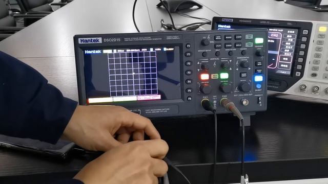hantek DSO2D15 oscilloscope xy mode test left and right channels смотреть онлайн
