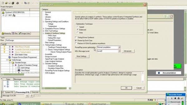 power play power analysis in quartus-II
