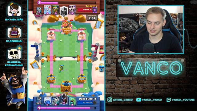 ЧТО? Как он тащит этой колодой? Голем и клон в топ-30 мира / Clash Royale смотреть онлайн