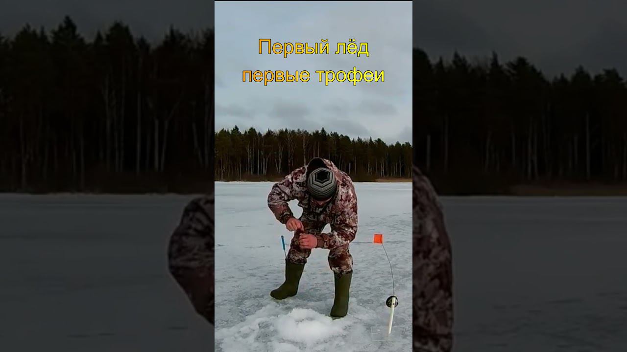 Первый лёд первые трофеи #shorts смотреть онлайн