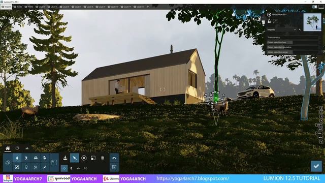LUMION 12.5 RENDERING TUTORIAL #4 MOUNTAIN HOUSE смотреть онлайн