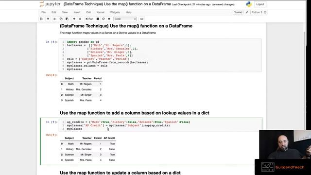 Applying the map function to Pandas DataFrame смотреть онлайн