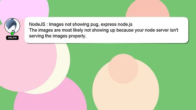 NodeJS : Images not showing pug, express node.js смотреть онлайн