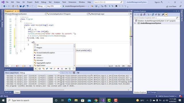How to Convert Decimal number into binary in C# program смотреть онлайн