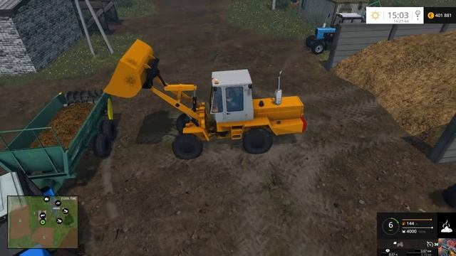 FS2015 - Один российский край - 90 - внесение органических удобрений в почву смотреть онлайн