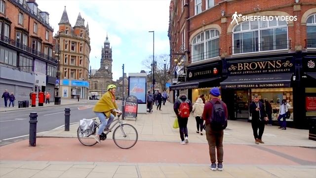 SHEFFIELD | A full walking tour of Sheffield City Centre смотреть онлайн