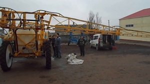 настройка прицепного опрыскивателя