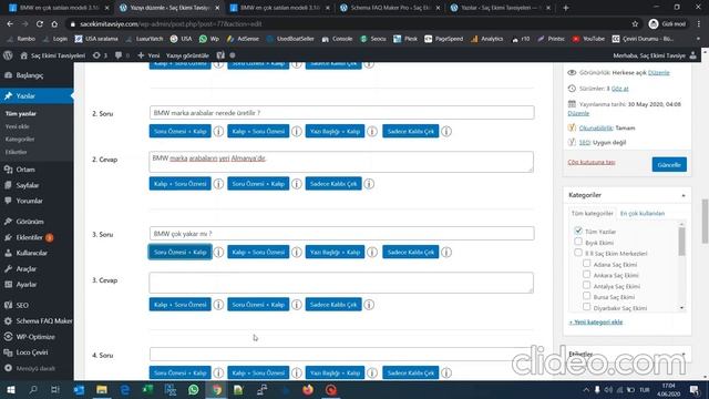 Wordpress - Schema FAQ/SSS Maker Pro Eklentisi Detaylı Kullanım Videosu смотреть онлайн
