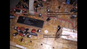 Ремонт телевизора Sharp 14e2 шасси GA-1AM процессор TDA9381